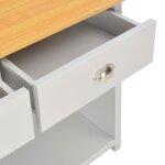 vidaXL Table console Gris 97 x 35 x 76 cm