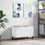 vidaXL Armoire à disques blanc 74 5x38x48 cm bois d'ingénierie