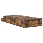 vidaXL Cadre de lit de rangement Chêne fumé 80x200 cm