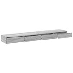 Tiroirs de lit vidaXL Gris Sonoma 200x36 5x16 5 cm en bois aggloméré