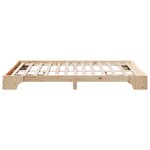 vidaXL Cadre de lit Pin massif 160 x 200 cm Bois massif en pin