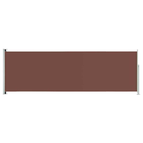 vidaXL Auvent latéral rétractable de patio 200x600 cm Marron