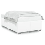 vidaXL Cadre de lit sans matelas blanc 120x190 cm similicuir
