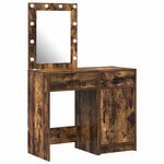 vidaXL Table de Toilette avec tiroir 2 Pièces Marron 50 x 41 x 135 cm