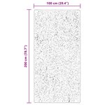 vidaXL Tapis de surface HUARTE Marron 200 x 100 cm Polyester