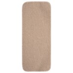 vidaXL Tapis escalier antidérapants 15 Pièces 60x25cm Beige Rectangulaire