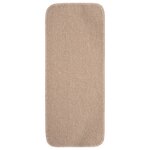 vidaXL Tapis escalier antidérapants 15 Pièces 60x25cm Beige Rectangulaire