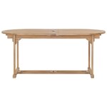 vidaXL Ensemble à manger de jardin 9 Pièces 180-280x100x75 cm Teck massif