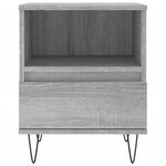 vidaXL Table de chevet sonoma gris 40x35x50 cm bois d’ingénierie