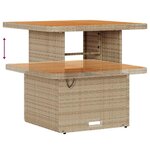vidaXL Ensemble de canapé de jardin 8 Pièces Beige polyrotin