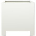 vidaXL Jardinière blanc 30x30x30 cm acier