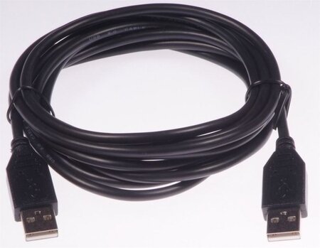 Cable USB 2.0 type AA M/M - 3.0m (Noir)