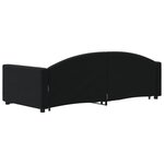 vidaXL Lit de jour avec lit gigogne noir 90x200 cm velours