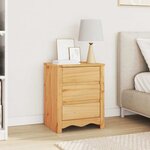 Table de chevet "DRAMMEN" 45x35x56 cm en bois de pin massif