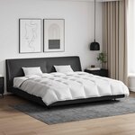 vidaXL Ensemble de Duvet avec oreiller 3 pc Blanc Plume de canard