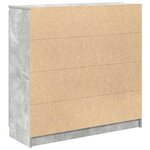 vidaXL Buffet avec tiroirs gris béton 100 5x35x98 5 cm bois ingénierie