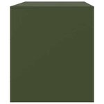vidaXL Meuble TV vert olive 67x39x44 cm acier
