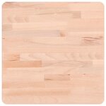 vidaXL Dessus de table 40x40x2 5 cm carré bois massif de hêtre
