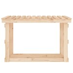 vidaXL Support pour bois de chauffage 108x64 5x77 cm Bois de pin