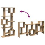 vidaXL Bibliothèque chêne artisanal 92x29x188 cm bois d'ingénierie