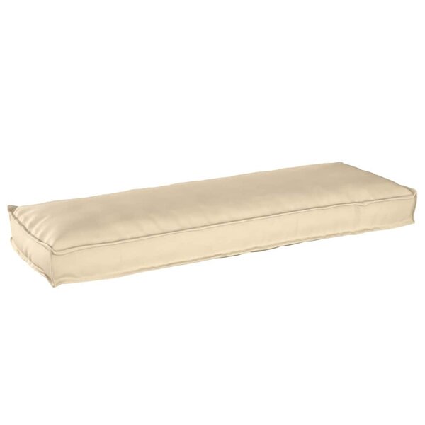 vidaXL Coussin pour banc de palette Beige 120 x 40 x 8 cm Tissu Oxford