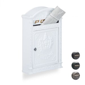 Boîte Aux Lettres Murale Vintage Blanc