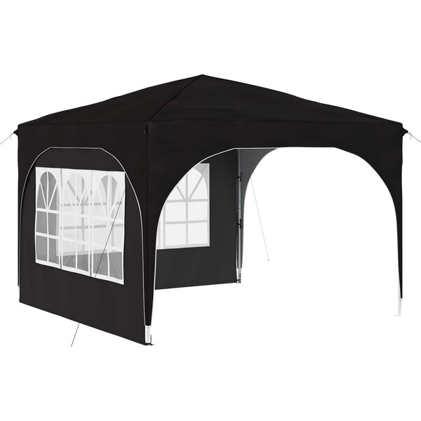 vidaXL Tente de fête pop-up 290 x 290 x 245 cm Noir