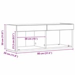 vidaXL Meuble TV Montage mural 2 Pièces Chêne artisanal 80 x 30 x 30 cm