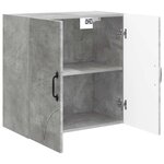 vidaXL Armoire Murale 59 x 31 x 60 cm Bois d'ingénierie Gris béton