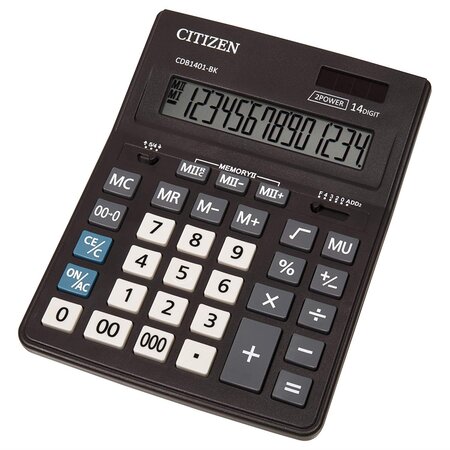Calculatrice de table CDB1401-BK, New Business Line noir CITIZEN