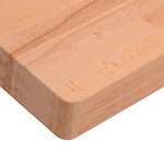 vidaXL Dessus de bureau 100x60x4 cm bois massif de hêtre
