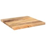 vidaXL Dessus de table 60x60x3 8 cm carré bois massif manguier