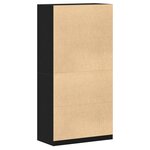 vidaXL Armoire en Chêne Noir - 100 x 50 x 200 cm - Conçue en Bois d'Ingénierie