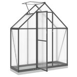 vidaXL Serre avec cadre de base anthracite 169x58x202 cm aluminium