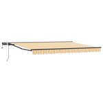 vidaXL Cadre de store manuel avec LEDs 4 × 3 5 m