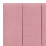 vidaXL Lit avec matelas rose 160x200 cm velours