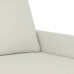 vidaXL Fauteuil Crème 60 cm Velours