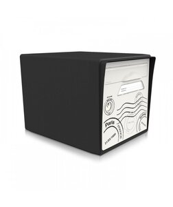 Boite aux lettres noire 1 porte "Globe-trotter"