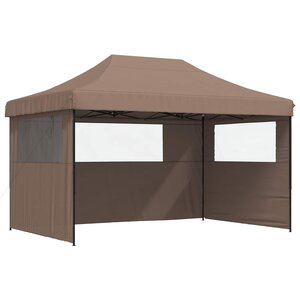 vidaXL Tente de fête 292 x 440 x 315 cm Marron Tissu Oxford
