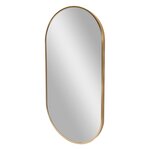 Miroir mural elliptique 40 x 80 cm doré 03_0007898