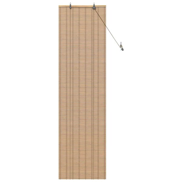 vidaXL Store enrouleur Autre Marron Clair 60 x 220 cm Bambou
