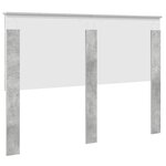 vidaXL Tête de lit Gris béton 140 cm Bois d'ingénierie