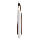 vidaXL Tête de lit suspendue Blanc PU antique