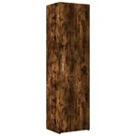 vidaXL Armoire de rangement mince chêne fumé 50x42 5x225 cm