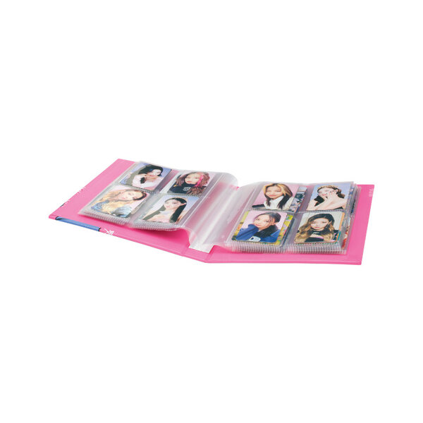 SZHTSWU Mini Album Photo Kpop à 40 Pochettes, 7,6 Cm, Porte-cartes Photo, Classeur Pour Cartes Photo, Album Photo Creux Pour Cartes Photos (noir Et Blanc