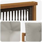 vidaXL Sofa de milieu extérieur Naturel