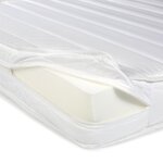 Lit rembourré avec matelas 140x200 Sommier à lattes