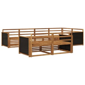 vidaXL Ensemble de canapés d'extérieur 7 pc Naturel