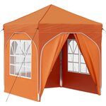 vidaXL Tente de fête pop-up 192 x 192 x 245 cm Orange
