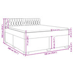 vidaXL Sommier à lattes de lit et matelas Gris clair 180x200cm Velours